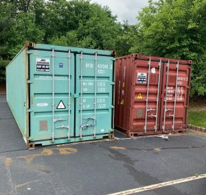 Used shipping and storage containers