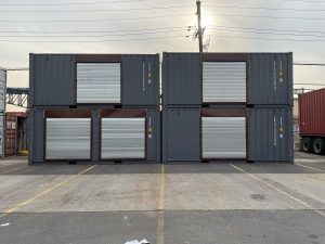 rollup door on shipping container